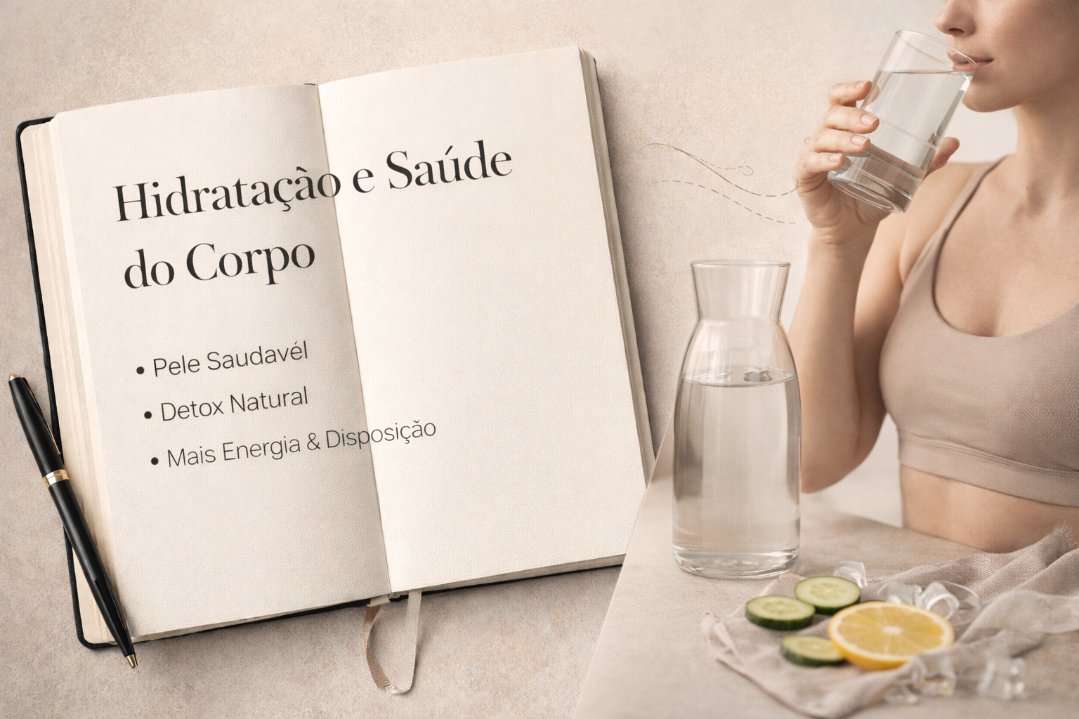 Hidratação e Saúde do Corpo A Importância da Água para o Bem-Estar